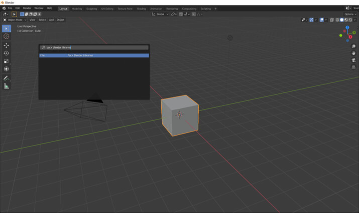 Pack Blender libraries
