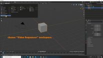 Video Sequencer workspace in Blender