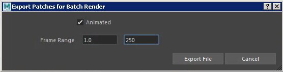 Maya Xgen - Step 3 to Export Patches to Batch Render